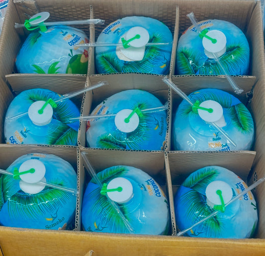 Young Coconut Premium box 9 pices- Easy To Open (Vietnam)🇻🇳